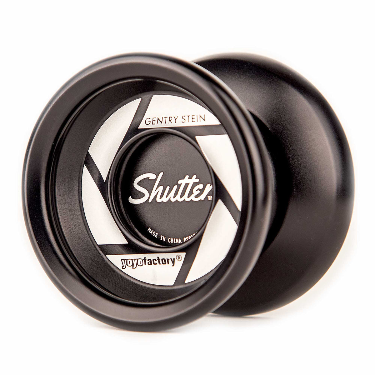 side view of black shutter