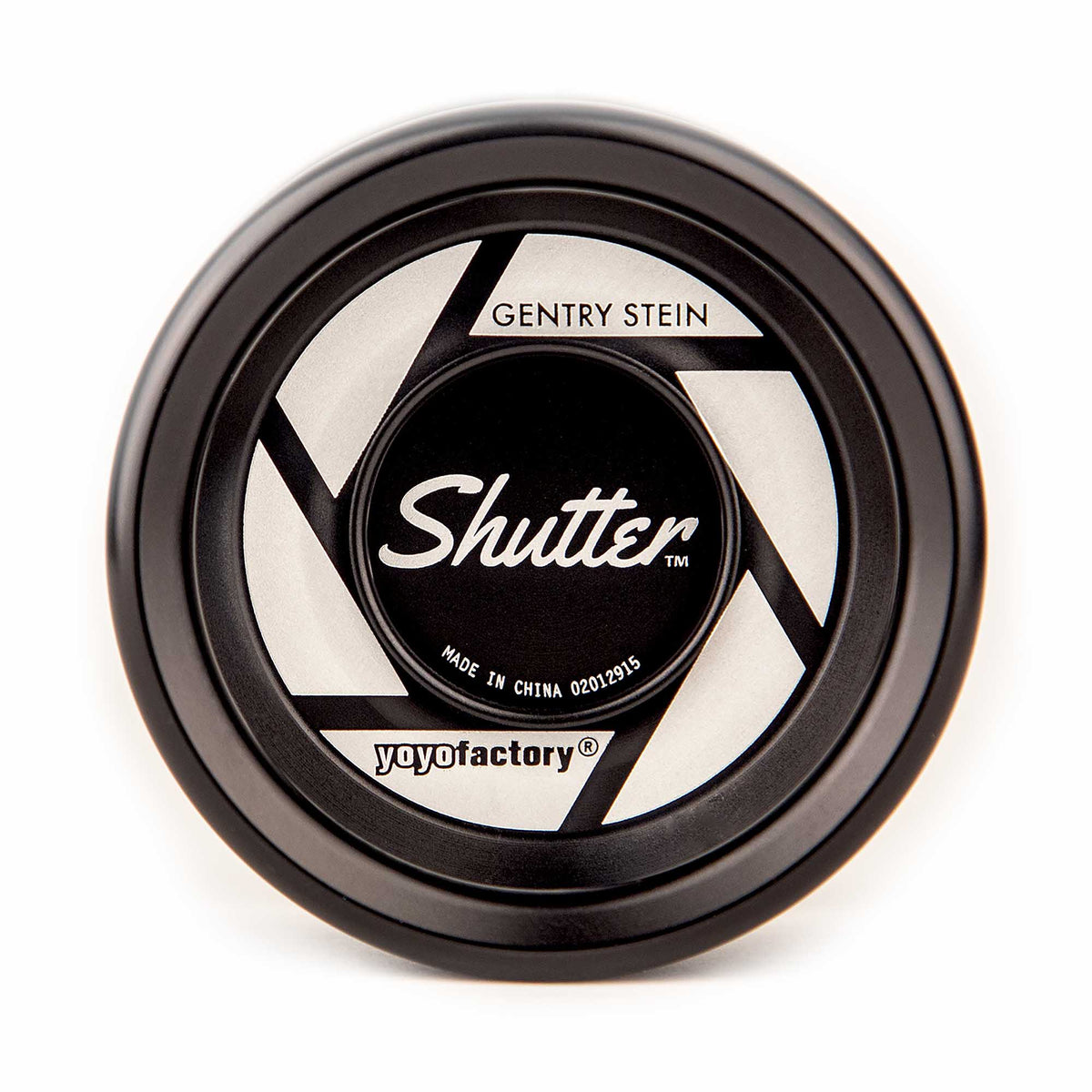 side view of black shutter