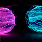 hoop spinning with light trails