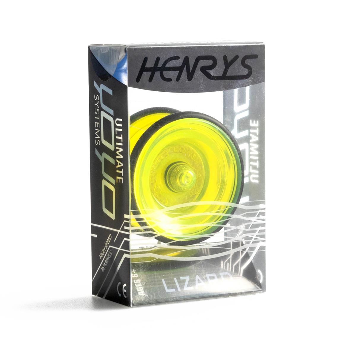Henry's lizard yo-yo in yellow boxed
