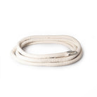 White Leo cotton covered rope coiled up