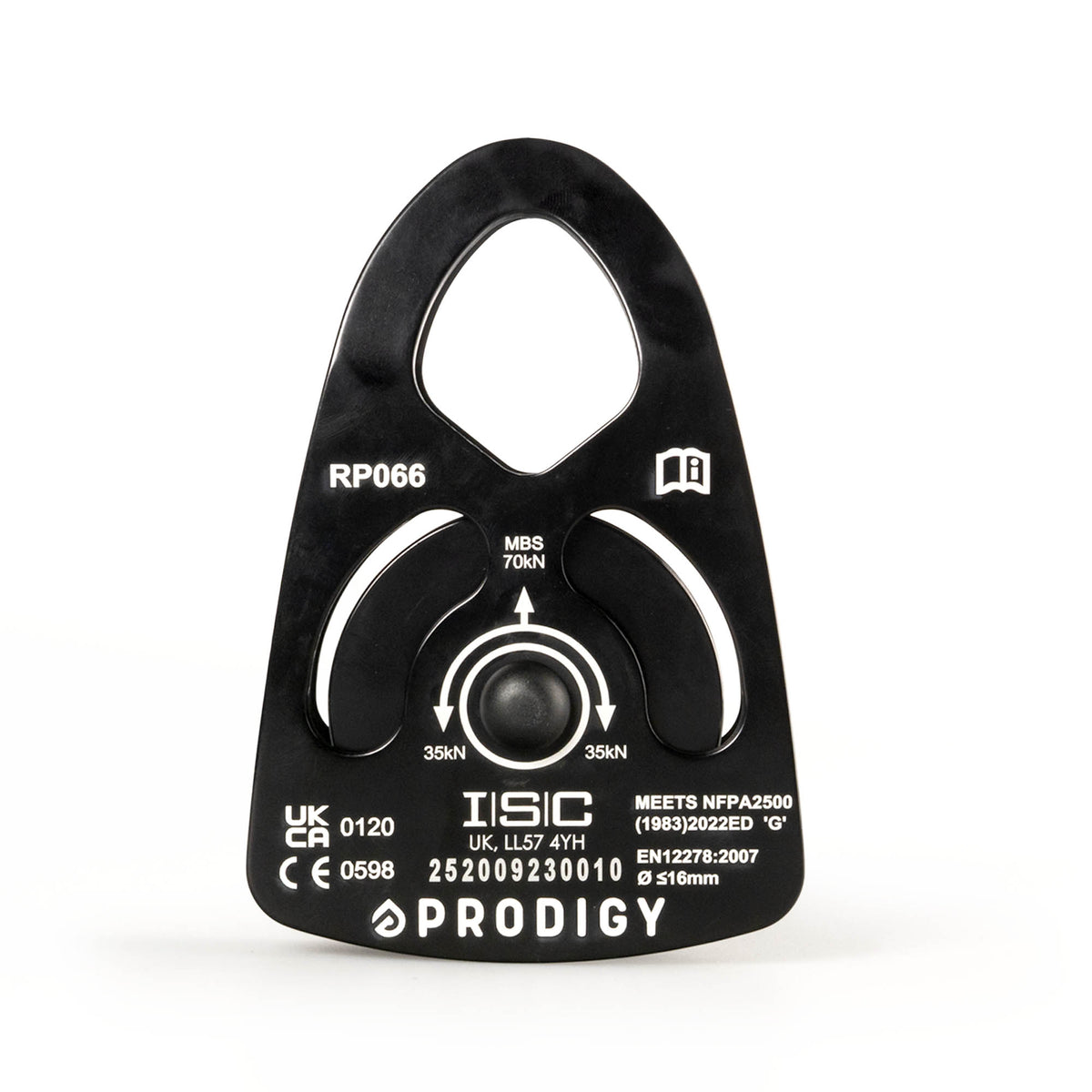 Black Prodigy ISC pulley on a white background