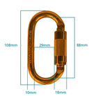 double action carabiner dimensions