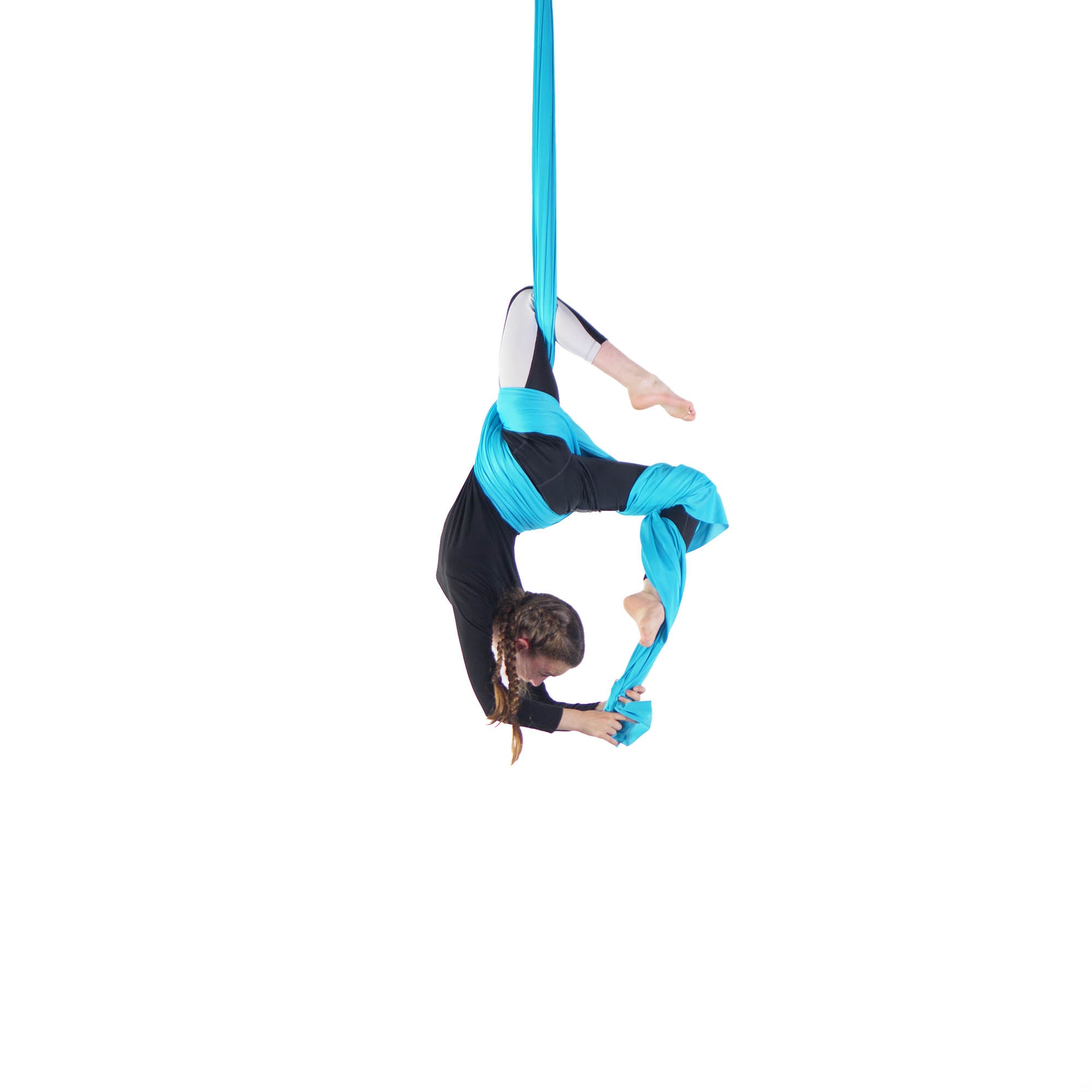 young performer on aerial silks