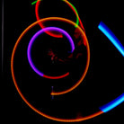 stick poi spinning with light trails