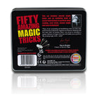 back of the magic tricks tin